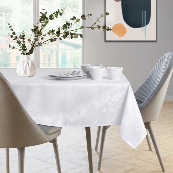 Biely obrus AmeliaHome Grapevine, 140 × 280 cm-image-2