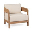 Drevené záhradné kreslo v prírodnej farbe Pablo – Bizzotto