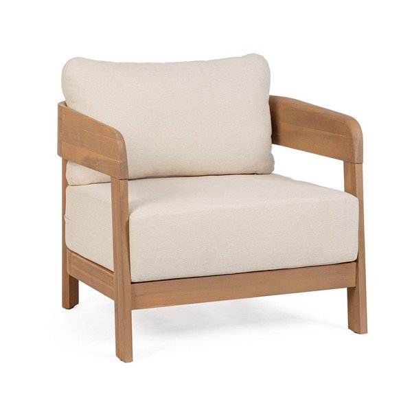 Drevené záhradné kreslo v prírodnej farbe Pablo – Bizzotto