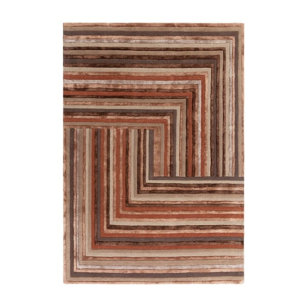 Vlnený koberec v tehlovej farbe 160x230 cm Network Terracotta – Asiatic Carpets