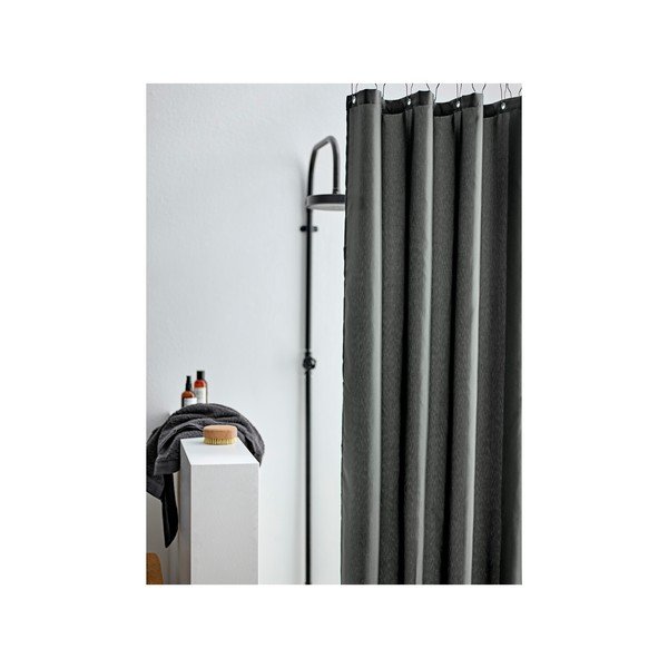 Sivý sprchový záves Södahl Leo, 180 x 200 cm-image-1