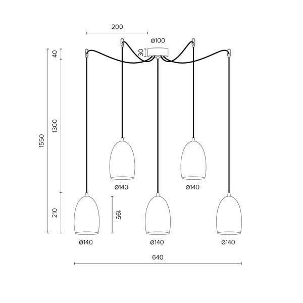 Stropné svietidlo v zlatej farbe Sotto Luce UME 5S-image-2