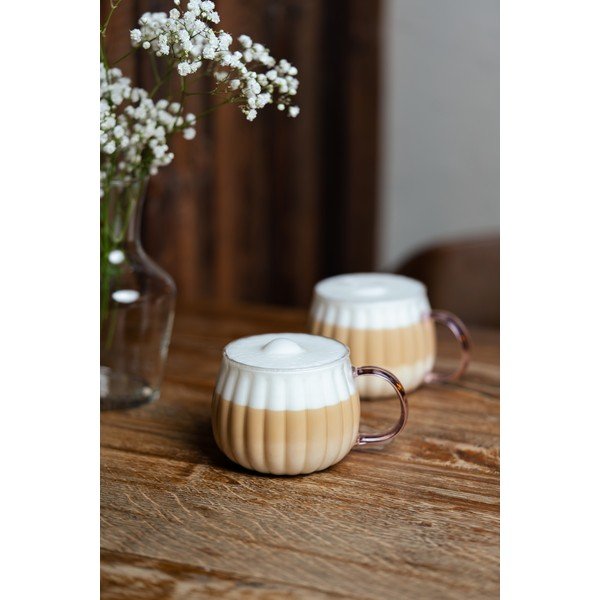 Hrnčeky na cappuccino v súprave 2 ks 350 ml Tulip – Vialli Design-image-1