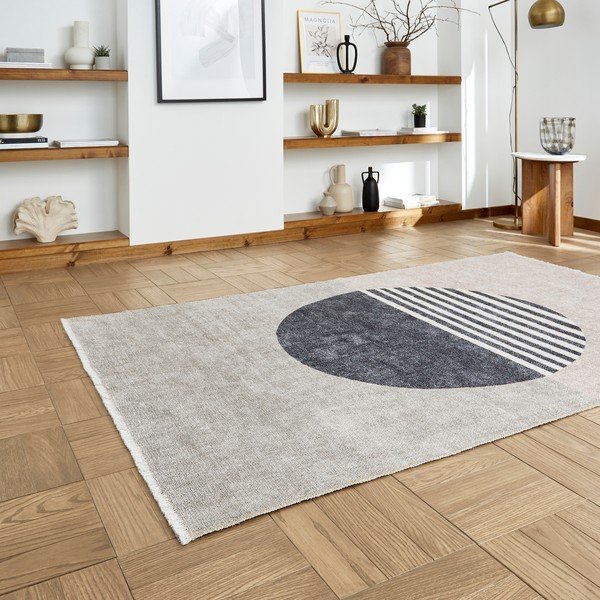 Sivý prateľný behúň s prímesou bavlny 60x170 cm Whisper – Think Rugs-image-2