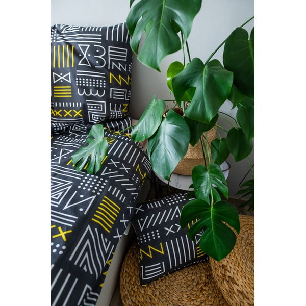 Sivé bavlnené obliečky na jednolôžko 140x200 cm LP Dita Runy - Cotton House-image-1