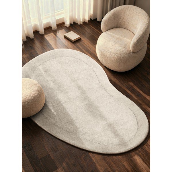 Krémový ručne tkaný koberec s prímesou vlny 125x200 cm Kari Organic – Villeroy&Boch-image-1