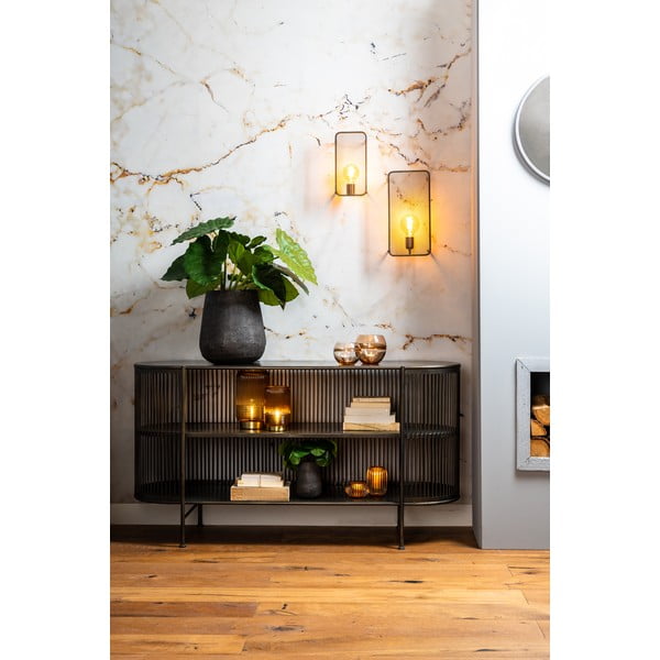 Čierna kovová nízka komoda 149x80 cm Yinthe - Light & Living-image-1