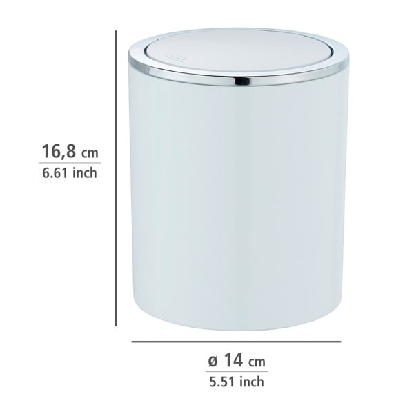 Biely odpadkový kôš Wenko Inca, 2 l-image-2