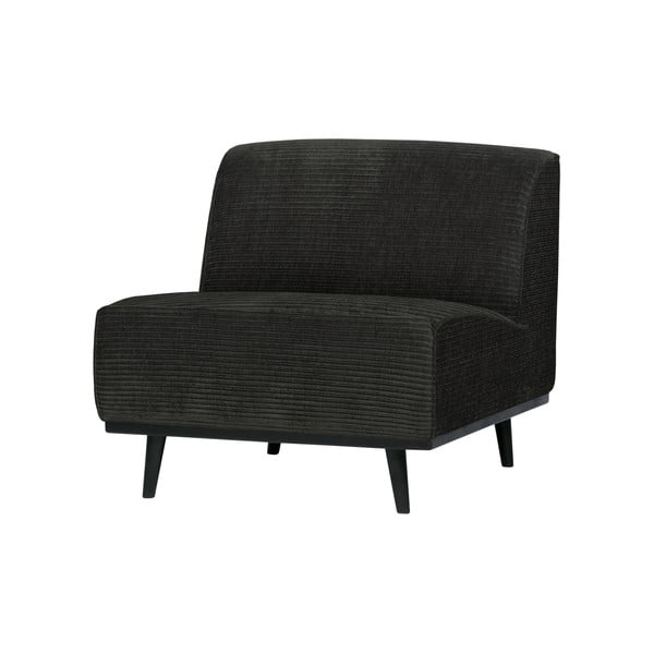 Tmavosivé menčestrové kreslo BePureHome Statement-image-1