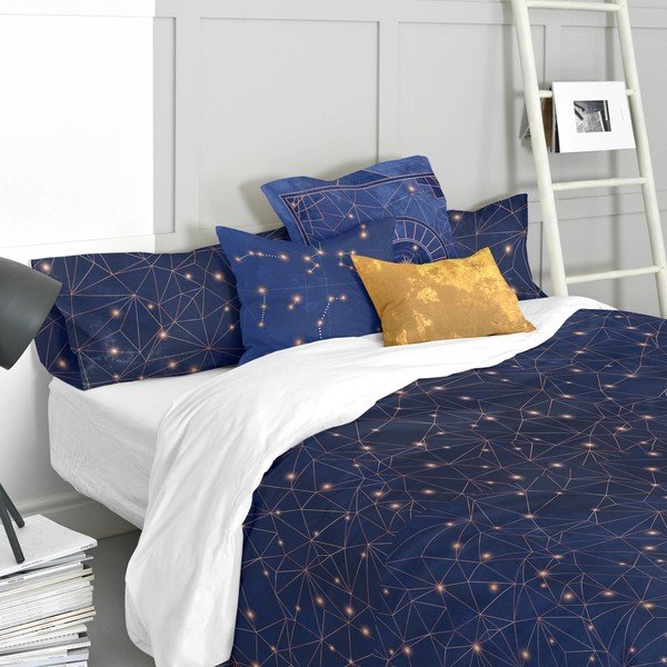 Bavlnená obliečka na vankúš Blanc Deep Blue, 60 x 60 cm-image-1