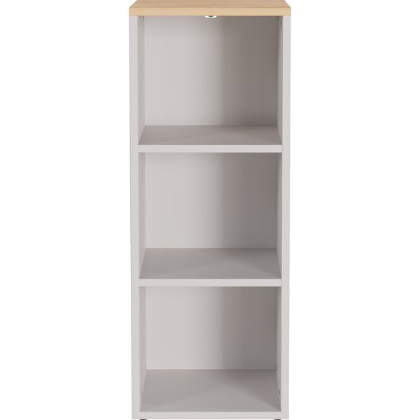 Krémovobiely matný regál 45x120x40 cm Lissabon – Germania-image-1