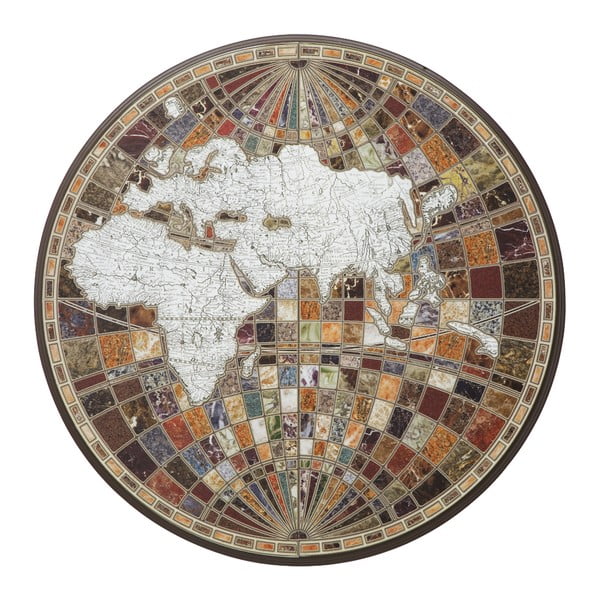 Nástenná dekorácia Mauro Ferretti Byzantine Map, ∅ 125 cm
