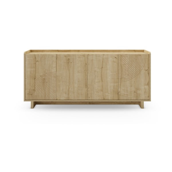 Komoda v dekore duba v prírodnej farbe 180x80x40 cm Daira – Marckeric