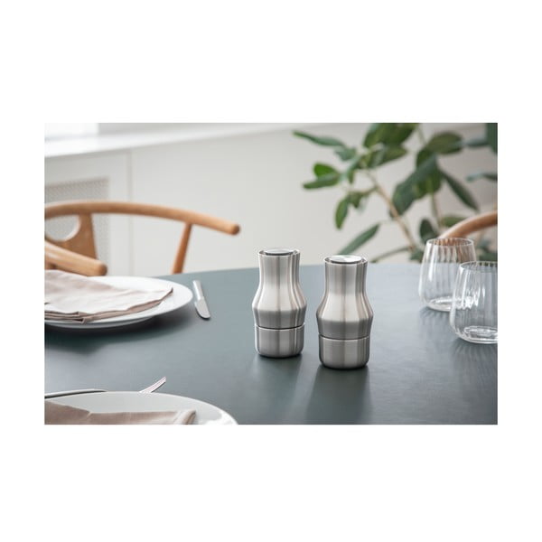 Mlynček z nehrdzavejúcej ocele v matne striebornej farbe Dorotea – Gense-image-4