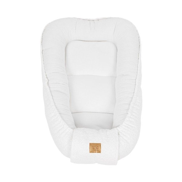 Biele hniezdočko pre bábätko 55x83 cm – Meowbaby