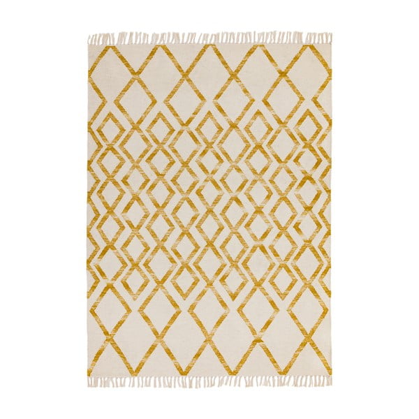 Béžovo-žltý koberec Asiatic Carpets Hackney Diamond, 120 x 170 cm