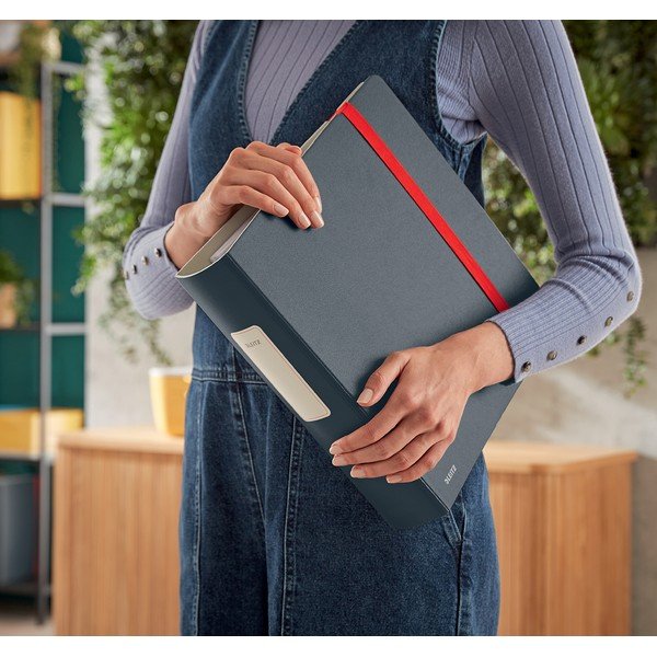 Sivý pákový zaraďovač Leitz Cosy, A4-image-1