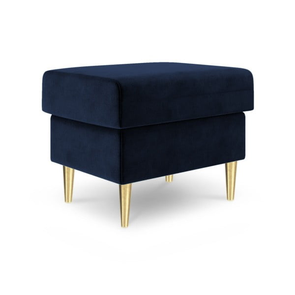 Modrý puf Mazzini Sofas Muguet, 60 × 45 cm