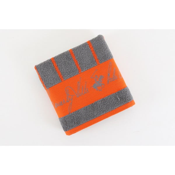 Bavlnený uterák BHPC 50x100 cm, oranžovo-sivý