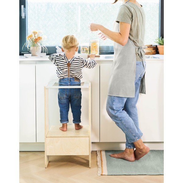 Biela/v prírodnej farbe učiaca veža Nuun – Kave Home-image-1