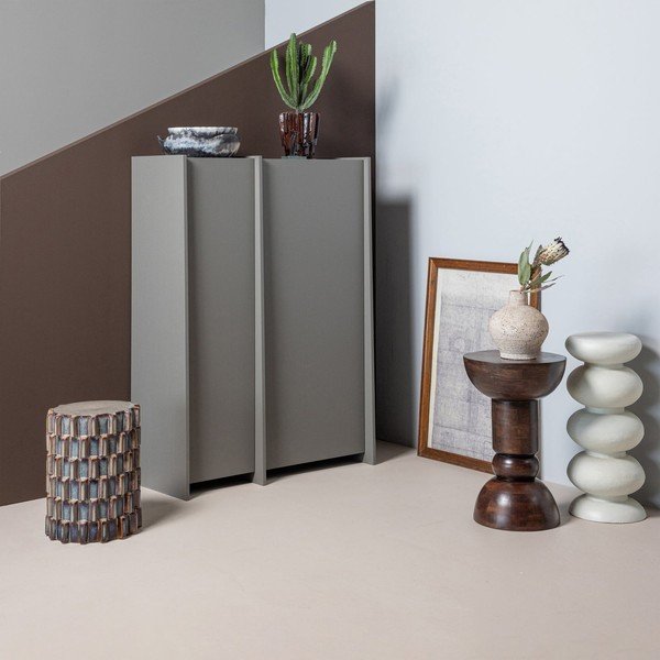 Kovový okrúhly odkladací stolík ø 29 cm Brilo – WOOOD-image-1