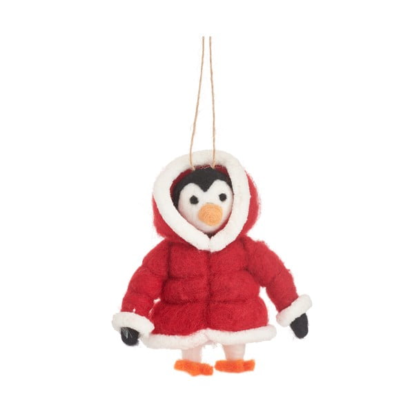 Vlnená vianočná ozdoba Penguin – Sass & Belle