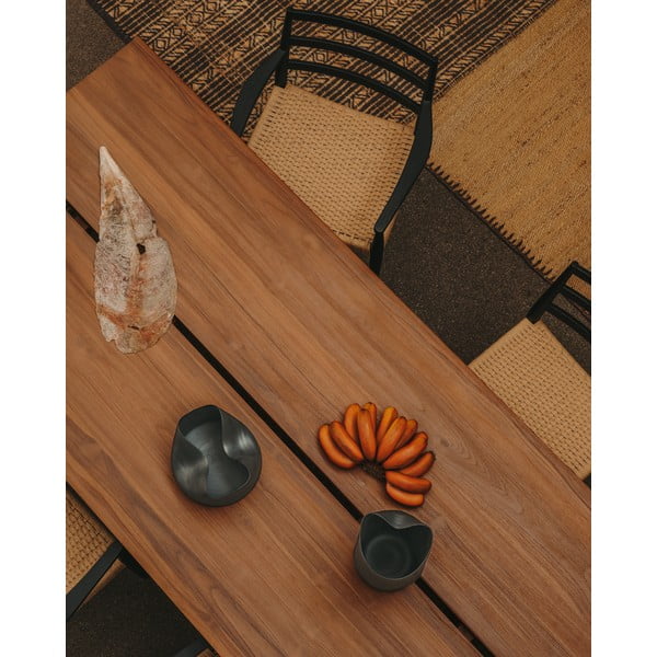 Jedálenský stôl z tíkového dreva v prírodnej farbe 100x220 cm Sashi – Kave Home-image-3