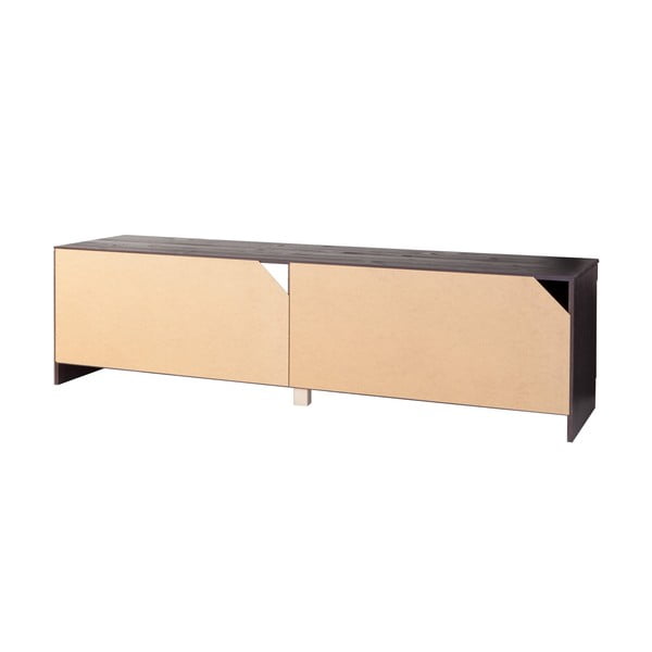 Hnedý TV stolík z borovicového dreva 45x44 cm Cubrix – Støraa-image-2