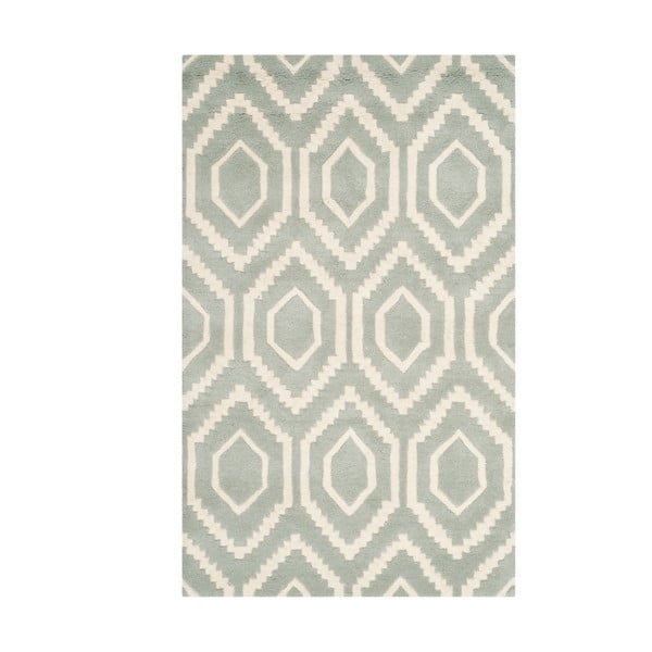 Vlnený koberec Safavieh Esse ×  Grey, 91 × 152 cm