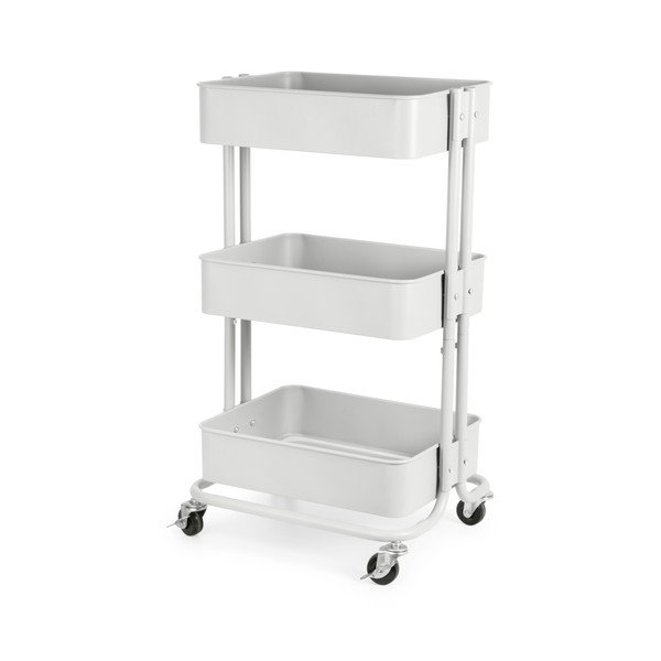 Kovový servírovací stolík na kolieskach 36,5x43 cm Grena – Compactor