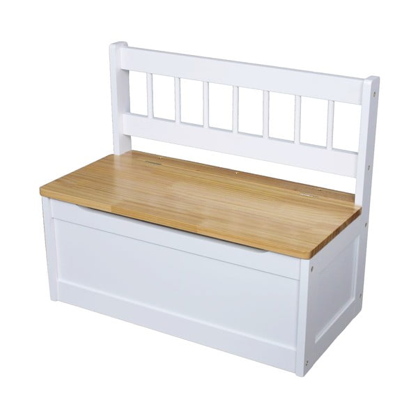 Biela detská lavica – Deco Pleasure