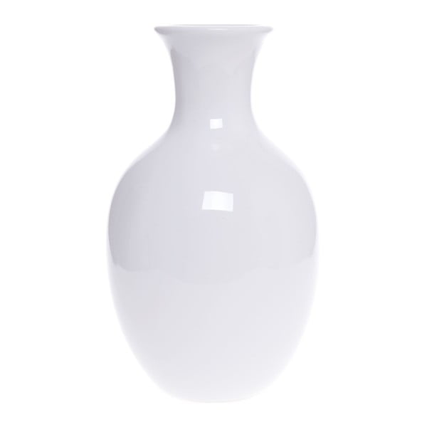 Biela keramická váza Ewax Tulip, výška 20 cm