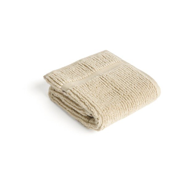 Béžový froté bavlnený uterák 30x50 cm Olvira – Kave Home