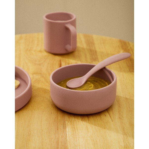 Silikónová detská jedálenská súprava 2 ks Lili – Kave Home-image-1