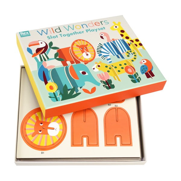 Drevená skladacia hra Wild Wonders - Rex London-image-4
