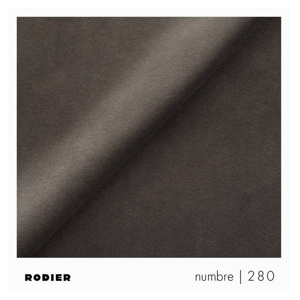 Taupe zamatová rozkladacia/s úložným priestorom rohová pohovka (pravý roh/s leňoškou) Rene – Rodier-image-4