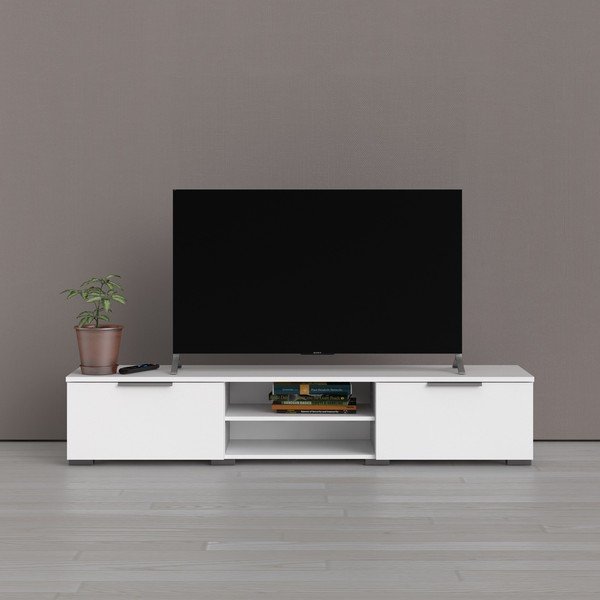 Biely TV stolík Tvilum Match, 173 x 33 cm-image-1