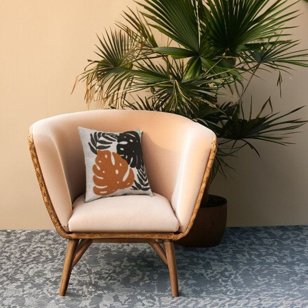 Ľanový dekoračný vankúš 43x43 cm – Mioli Decor-image-1