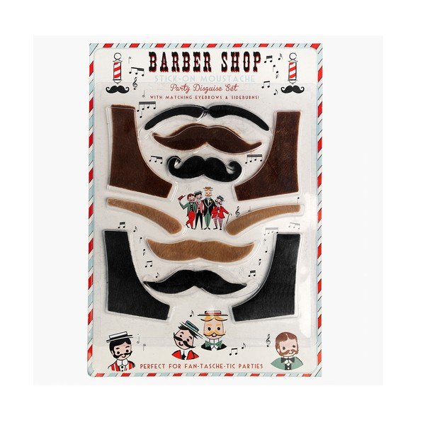 Set nalepovacích rekvizít z holičstva Rex London Moustache-image-1