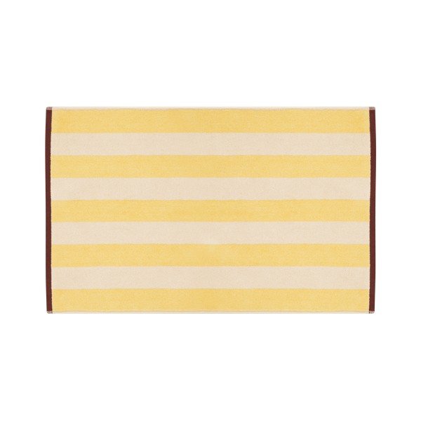 Žltá textilná kúpeľňová predložka 50x80 cm Gobo – noo.ma