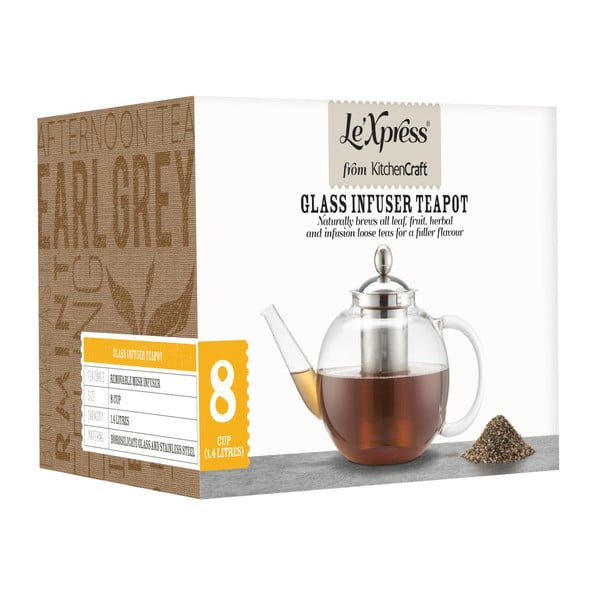 Čajová kanvička s antikoro sitkom Kitchen Craft, 1400 ml-image-2