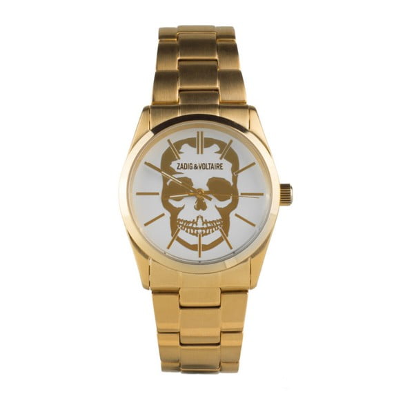 Pánske hodinky zlatej farby Zadig & Voltaire Ezop