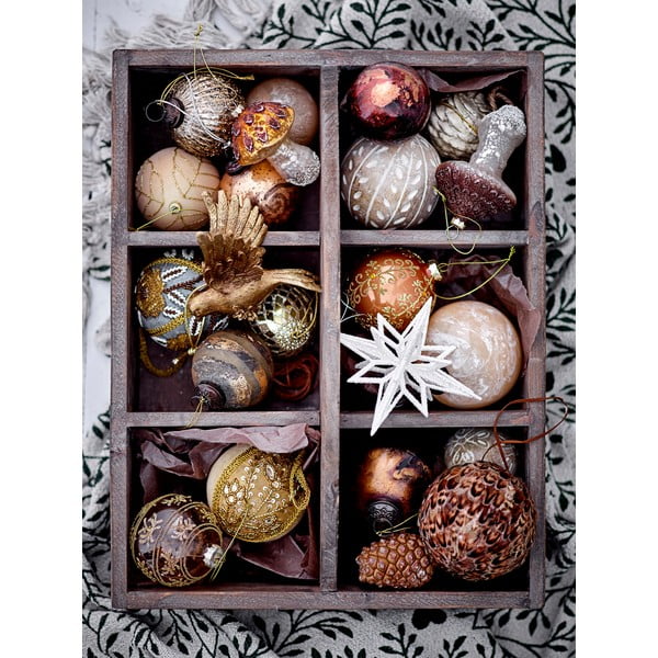 Sklenená vianočné gule Ciana – Bloomingville-image-1