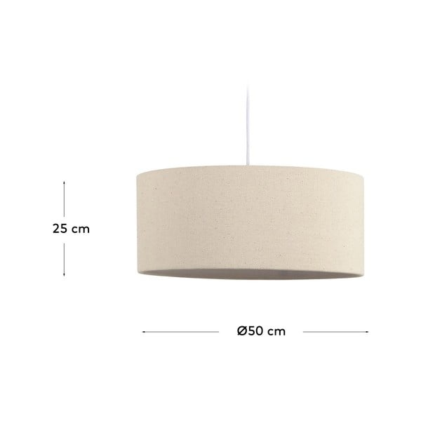 Krémové tienidlo ø 50 cm Nazli – Kave Home-image-4