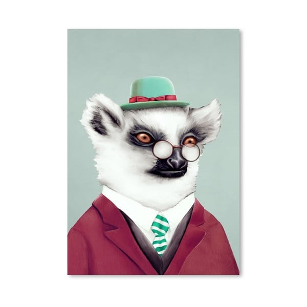 Plagát Lemur, 30x42 cm