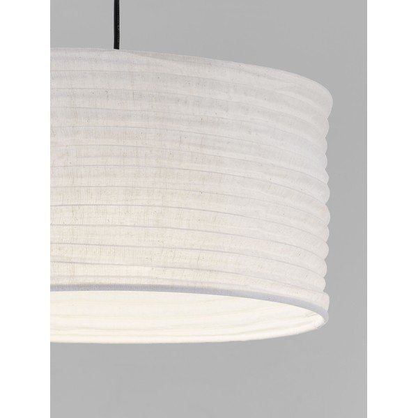 Biele ľanové závesné svietidlo ø 38 cm Linnet – Nova Luce-image-4