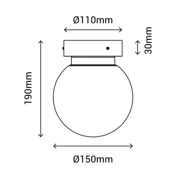 Stropné svietidlo v bronzovej farbe SULION Sena, ø 15 cm-image-2