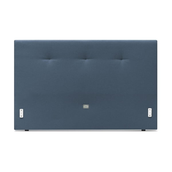 Tmavomodrá čalúnená dvojlôžková posteľ s roštom 160x200 cm Tory - Bobochic Paris-image-3