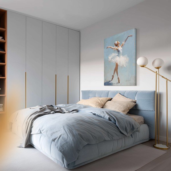 Obraz s ručne maľovanými prvkami 70x100 cm Grace – Styler-image-1