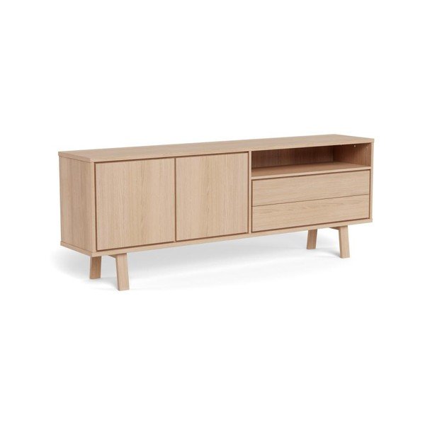 Dyhovaná komoda v svetlo prírodnej farbe 200x75x40 cm Lamberth – Actona